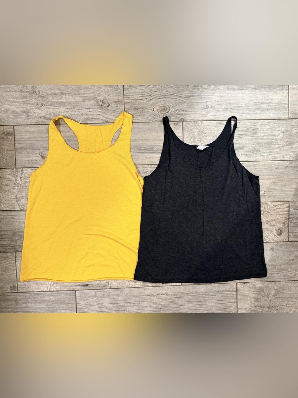 Women's Tank Top Two-Pack in Yellow & Black